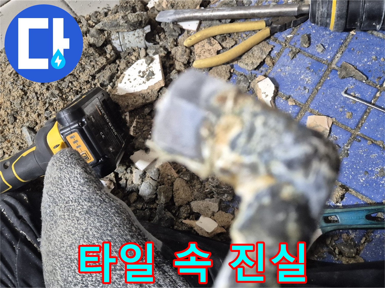 합정동 누수탐지 - 깨진 타일 아래 숨겨진 누수의 진실