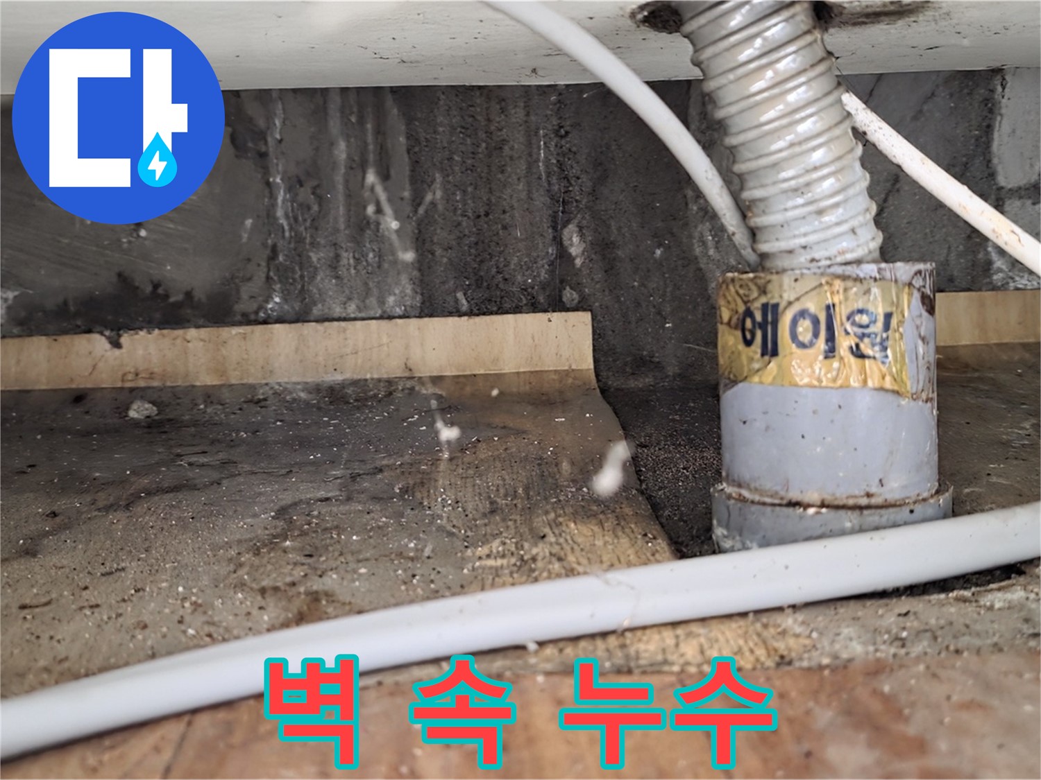 남양주 진건읍 사릉리 벽 속 누수 흔적 발견 - 누수탐지 전문 업체에서 확실한 원인 진단과 해결을 약속드립니다.