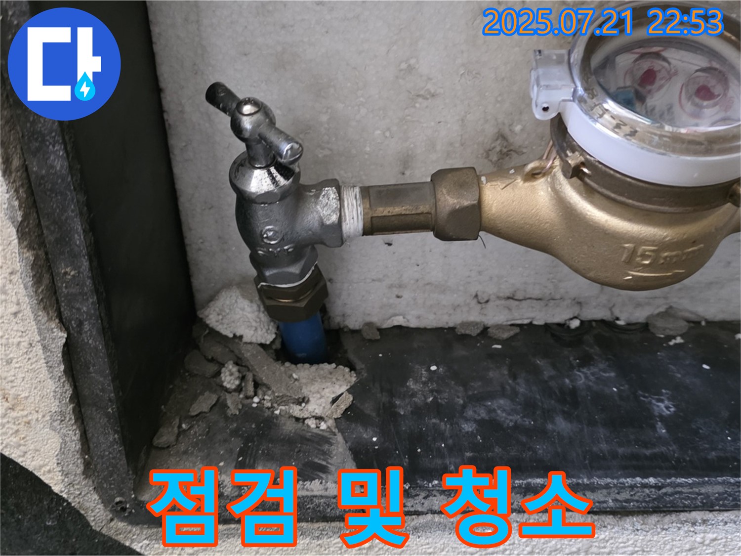 남양주 진건읍 사릉리 - 수도 계량기 점검 및 주변 청소 작업