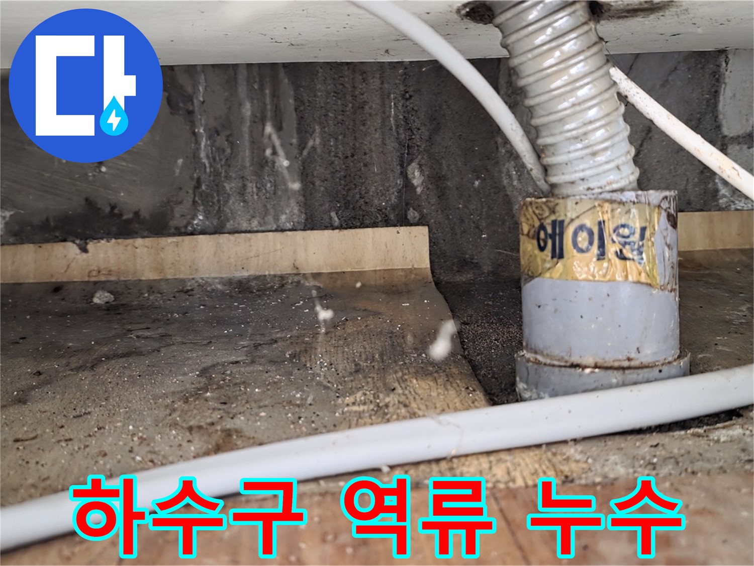 하수구 역류로 인한 누수 - 남양주 진건읍 사릉리 누수탐지 전문 업체에서 확실하게 해결해 드립니다.