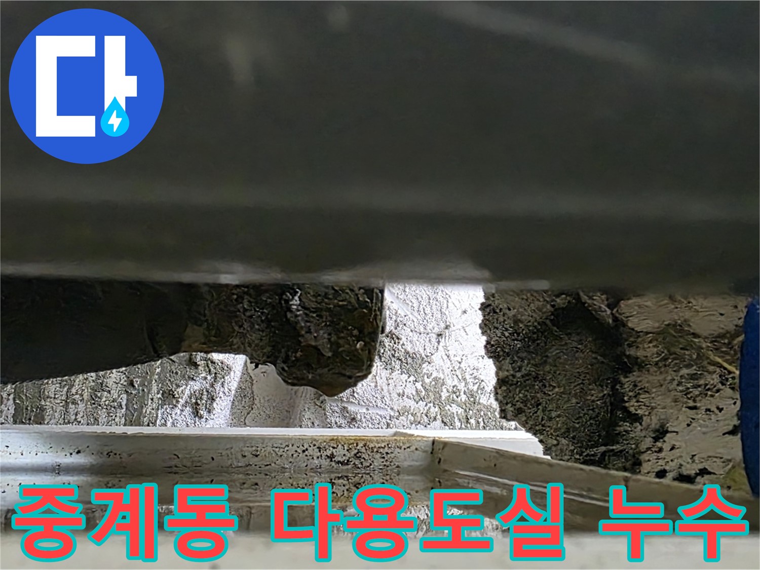 노원구 중계동 다용도실 천장 누수 - 윗집 세탁기 문제 의심