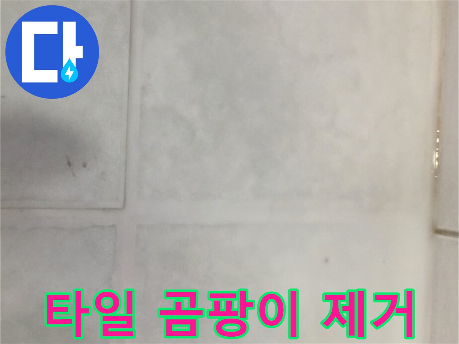 과천 누수 - 타일 곰팡이 번식 누수 해결, 곰팡이 제거 및 방수 실리콘 시공