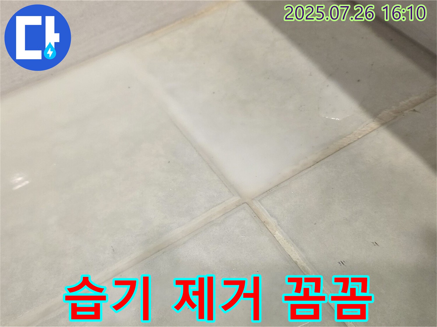 문원동 욕실 타일 변색 - 습기 제거부터 꼼꼼하게! 작은 부분도 놓치지 않고 완벽하게 청소