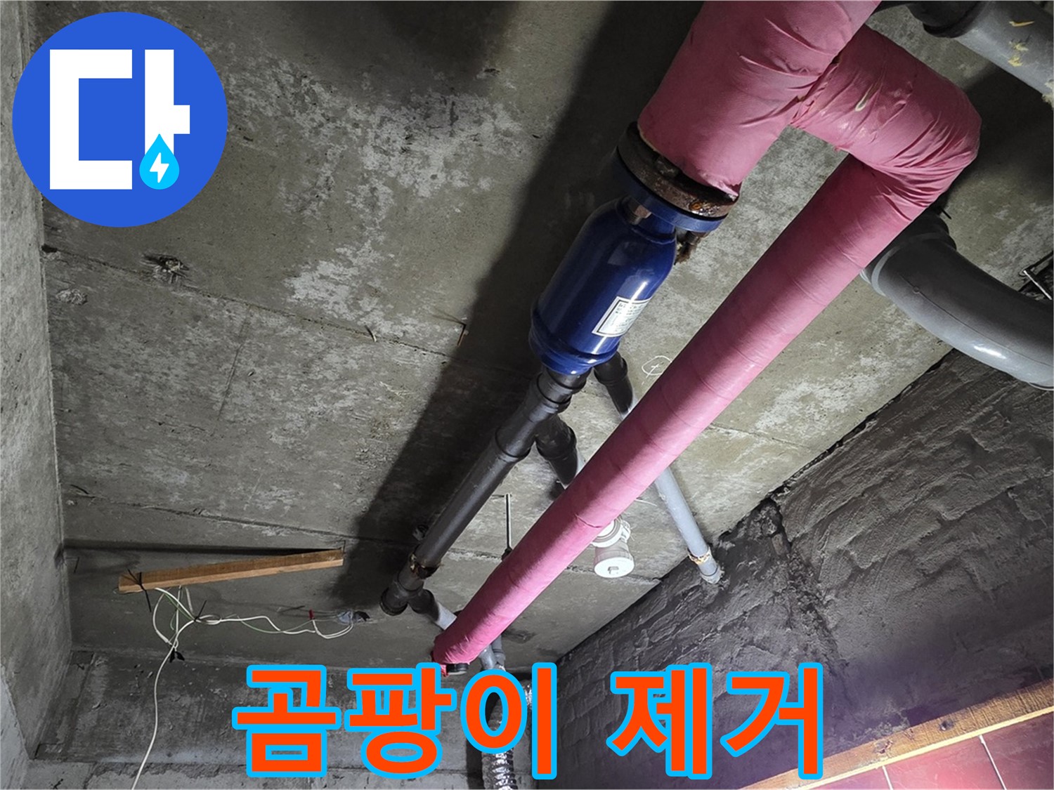화도읍 두산아파트 누수 - 누수로 인해 발생한 곰팡이를 제거하고 곰팡이 방지 시공을 하는 과정을 담았습니다.
