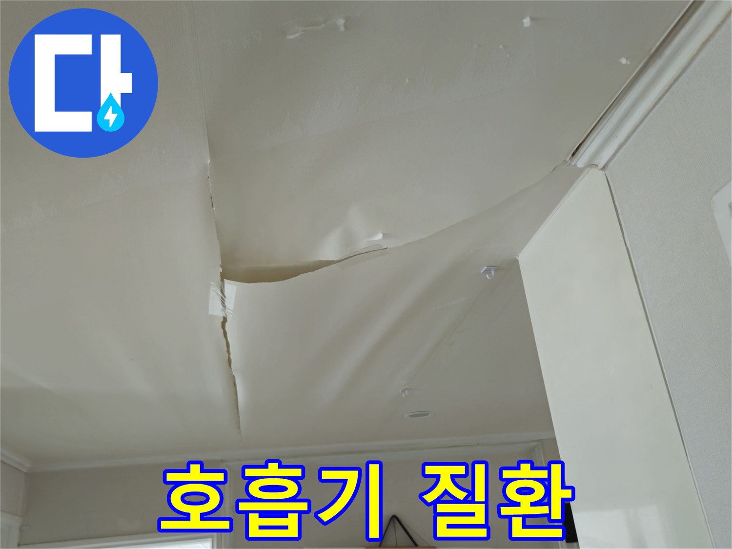 화도읍 두산아파트 천장 누수 - 눅눅한 곰팡이 냄새, 호흡기 질환 유발!