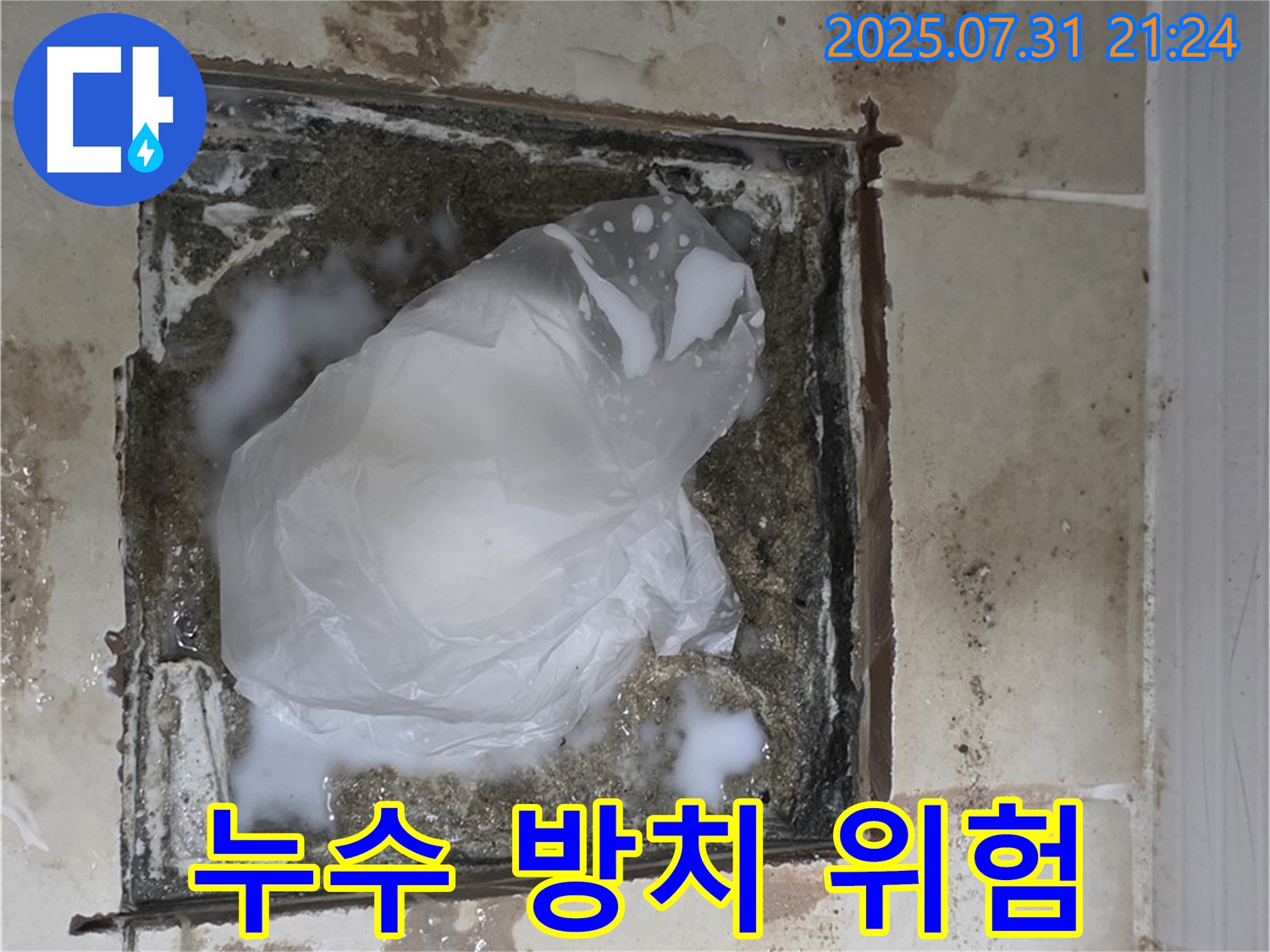고양시 - 욕실 하수구 누수, 곰팡이와 악취 발생