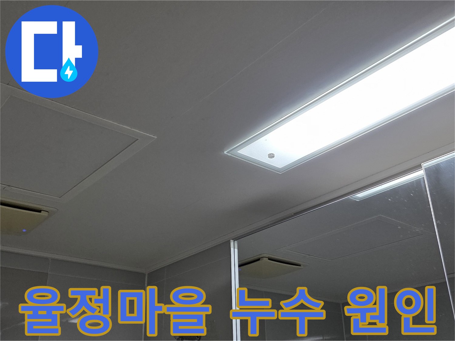 옥정동 아파트 천장 누수 - 누수 원인 파악 후 공사 진행 예정