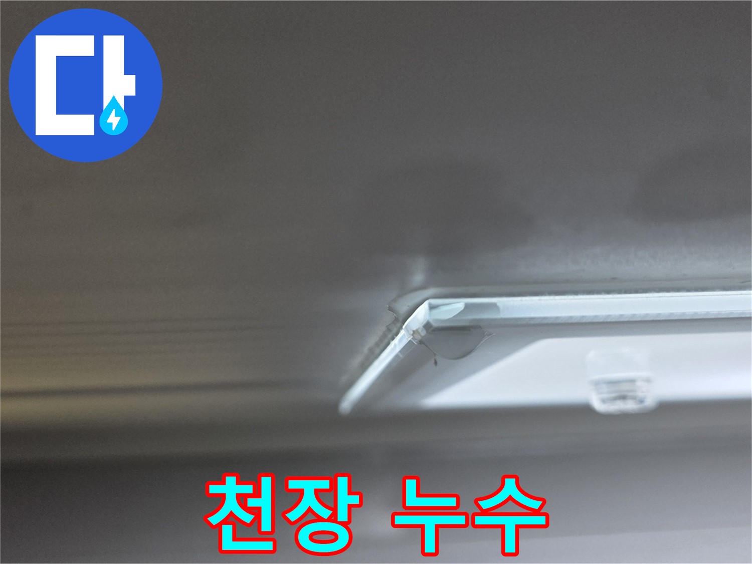 옥정동 율정마을 아파트 - 천장 누수 탐지 장비 사용 모습입니다.