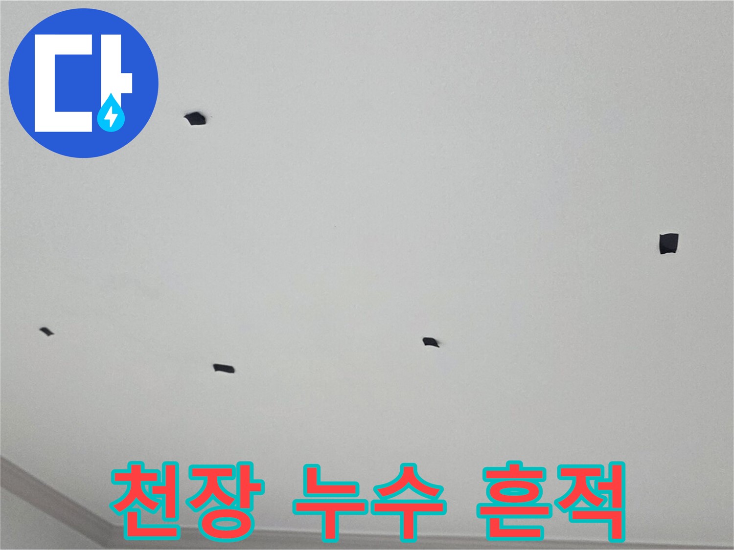 인천 논현동 아파트 천장 누수 흔적 - 누수 원인 파악을 위한 초기 점검