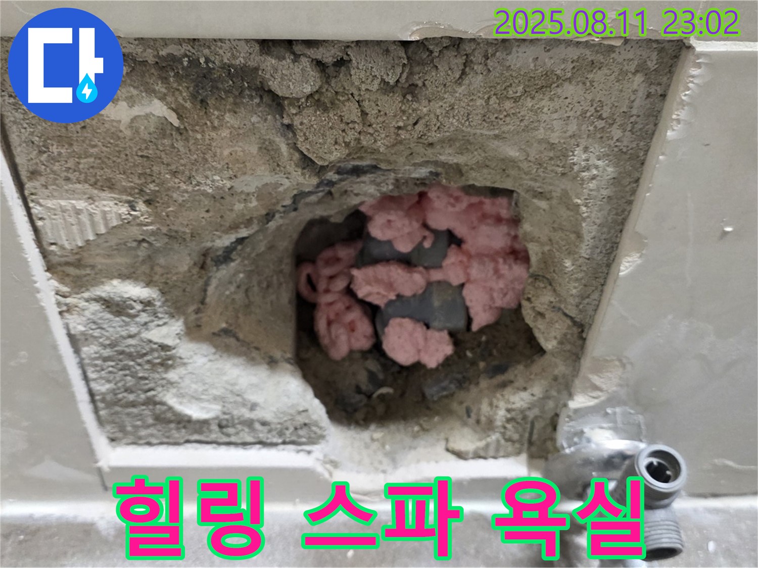 하월곡동 래미안월곡아파트 누수 - 곰팡이 득실거리는 핑크 단열재, 아로마 향기 가득한 힐링 스파 욕실로 놀라운 변신!