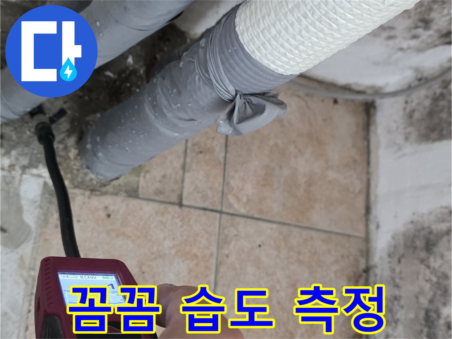 길음동 숭인로 누수 현장에서 꼼꼼한 습도 측정으로 숨은 누수까지 완벽하게 찾아냅니다 - 정확한 진단이 완벽한 해결의 시작!