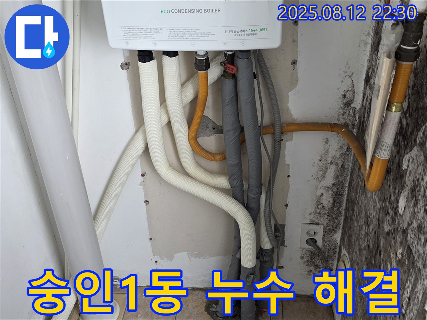 숭인1동 길음동 노후 주택의 벽 누수 문제 - 전문 누수탐지 기술과 완벽한 시공으로 누수를 해결하고 곰팡이 방지까지 마무리했습니다.