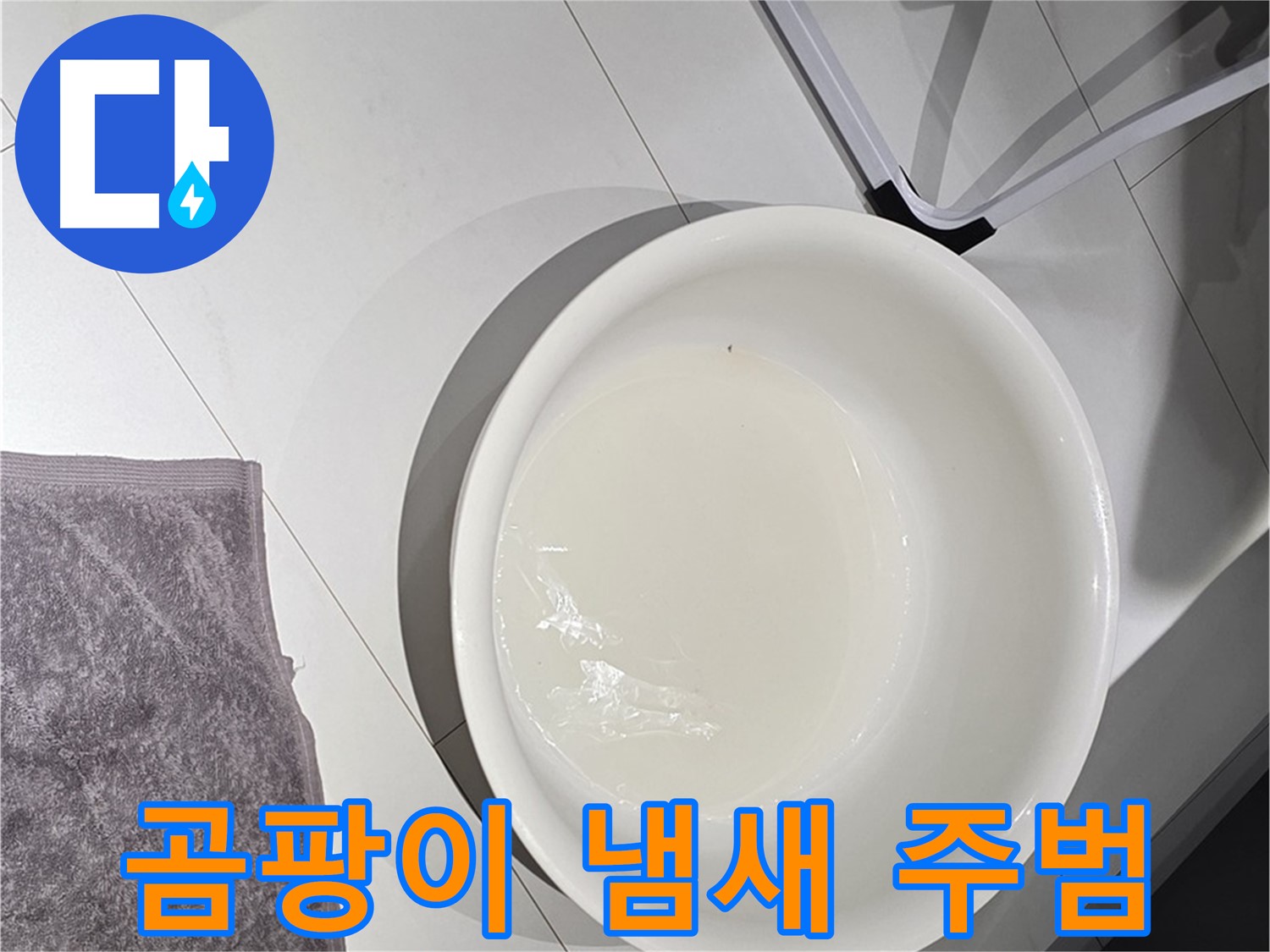 젖은 수건과 곰팡이 - 곰팡이 냄새의 주범은 누수일 수 있습니다.
