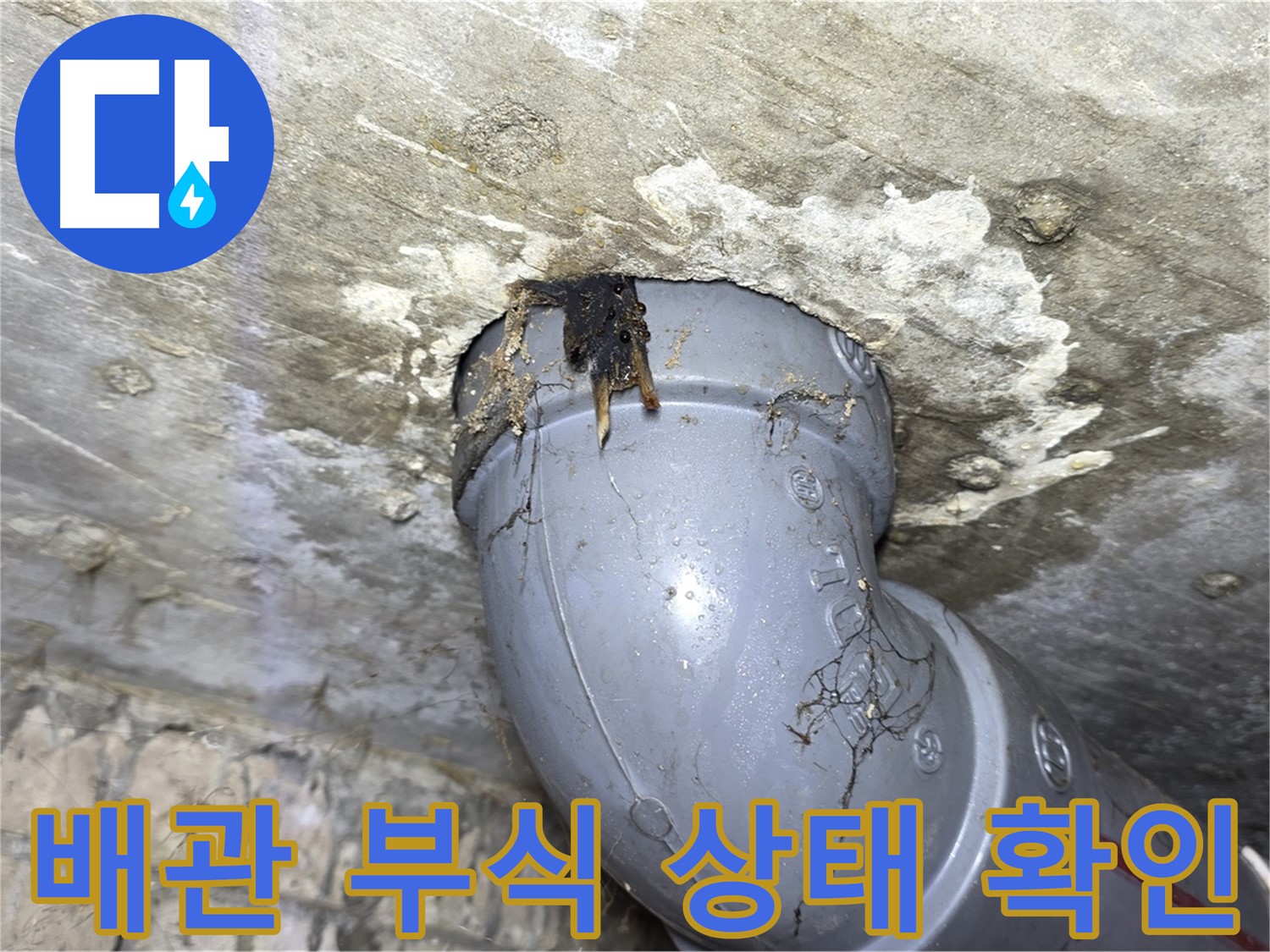 수유동 삼광빌라 누수 - 배관 부식 상태를 꼼꼼하게 확인