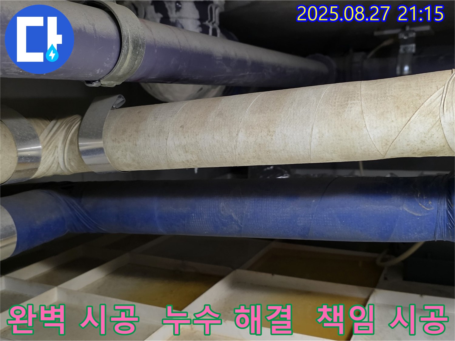 누수 문제를 완벽하게 해결하고 고객에게 만족을 드리는 모습 - 분당 운중동 누수, 이제 모든 걱정은 끝!