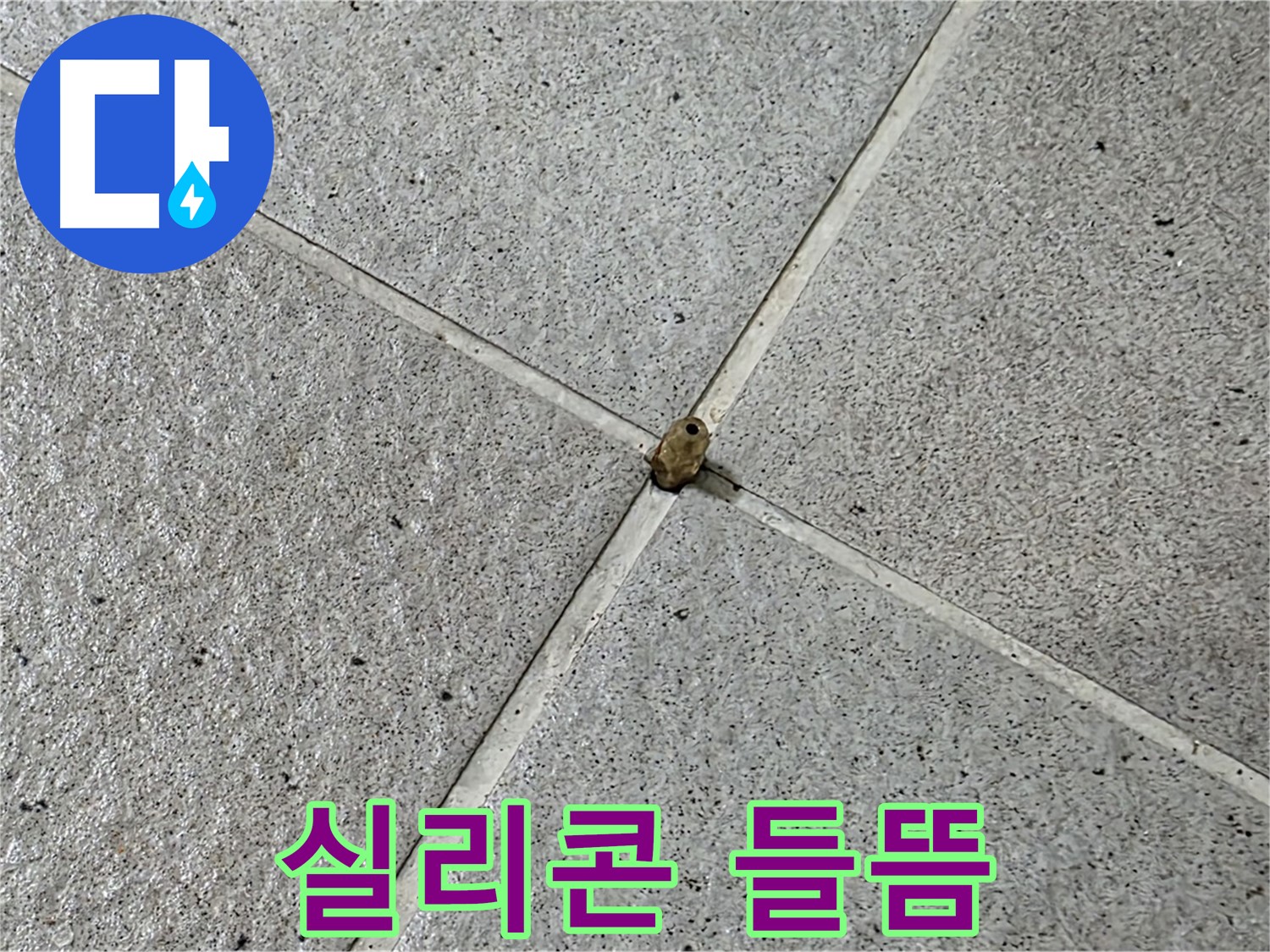 성남 분당 산운로 아파트 - 타일 틈새 실리콘 들뜸, 누수의 시작일 수 있습니다.