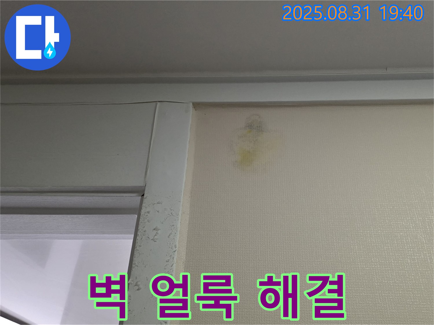 벽 얼룩 해결 - 성남 분당 산운로 누수 - 걱정 끝