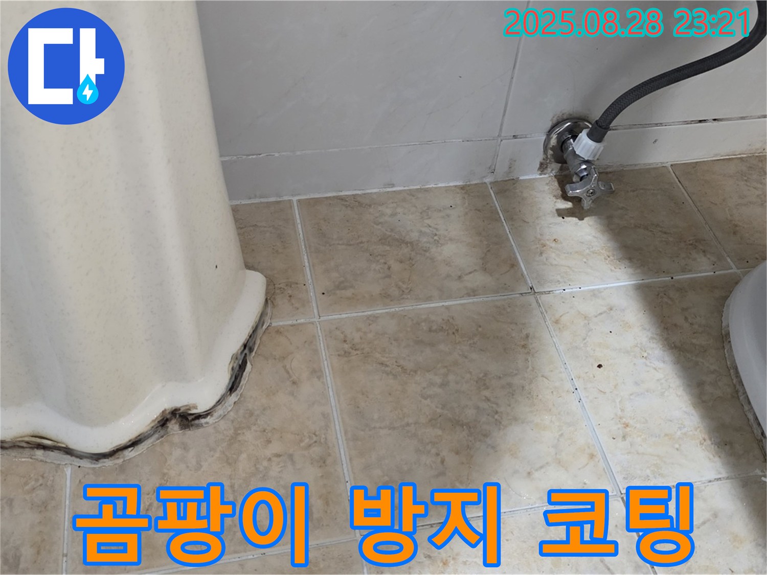 세면대 곰팡이 - 곰팡이 제거 후 곰팡이 방지 코팅으로 곰팡이 걱정 없이 깨끗하게!