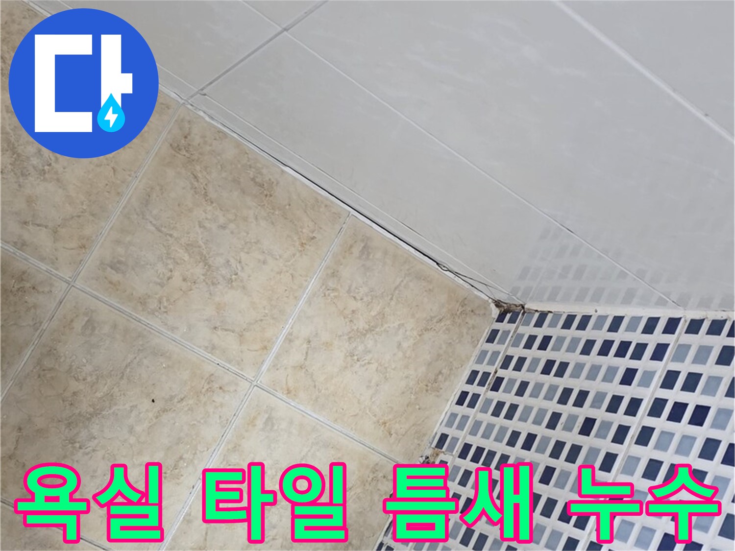욕실 타일 틈새 누수 - 오래된 타일 틈새에서 발생하는 누수를 꼼꼼하게 진단하고 해결합니다.