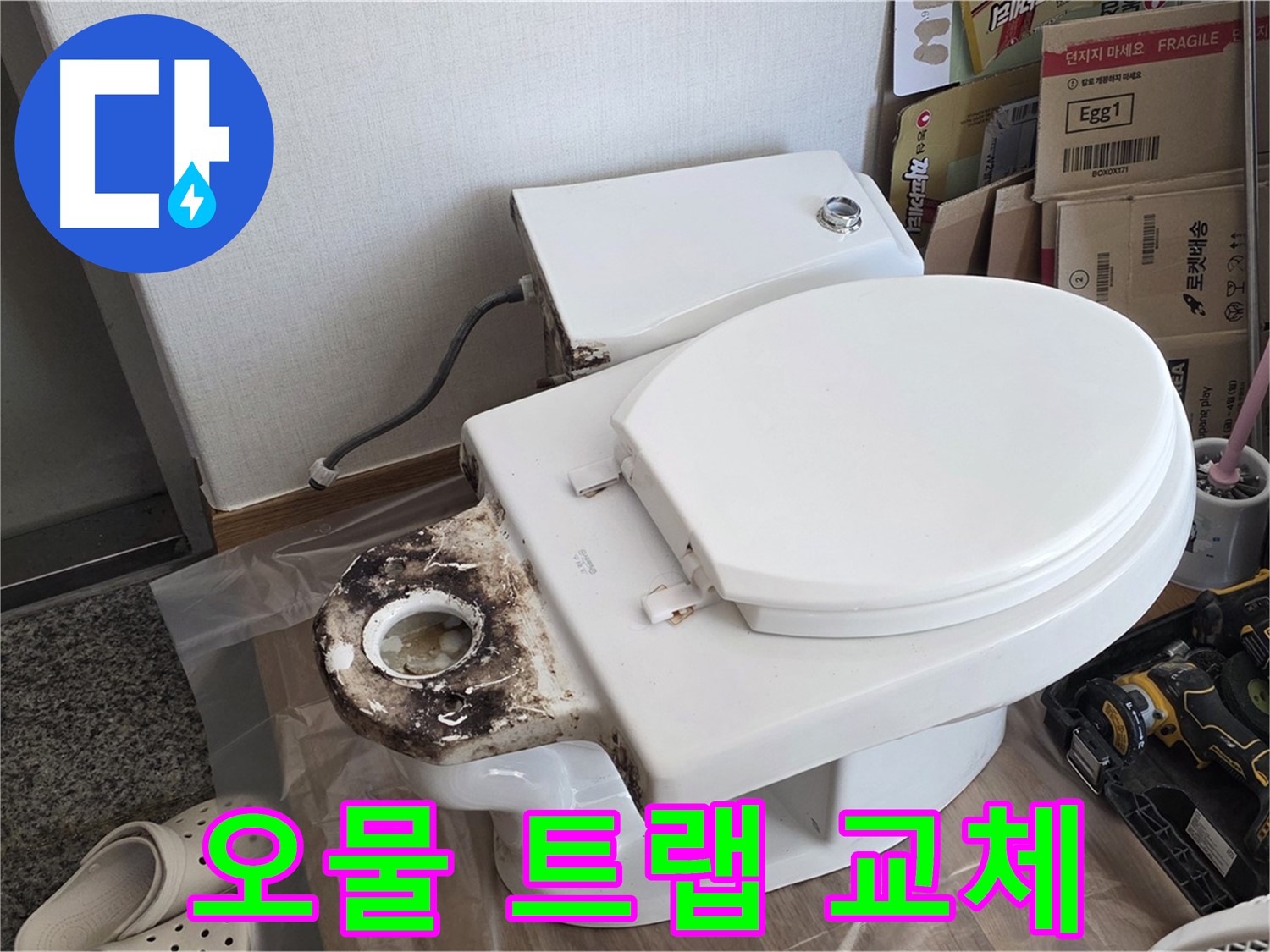 중랑구 묵동 변기 오물 트랩 교체 - 냄새와 벌레를 완벽하게 차단하세요!