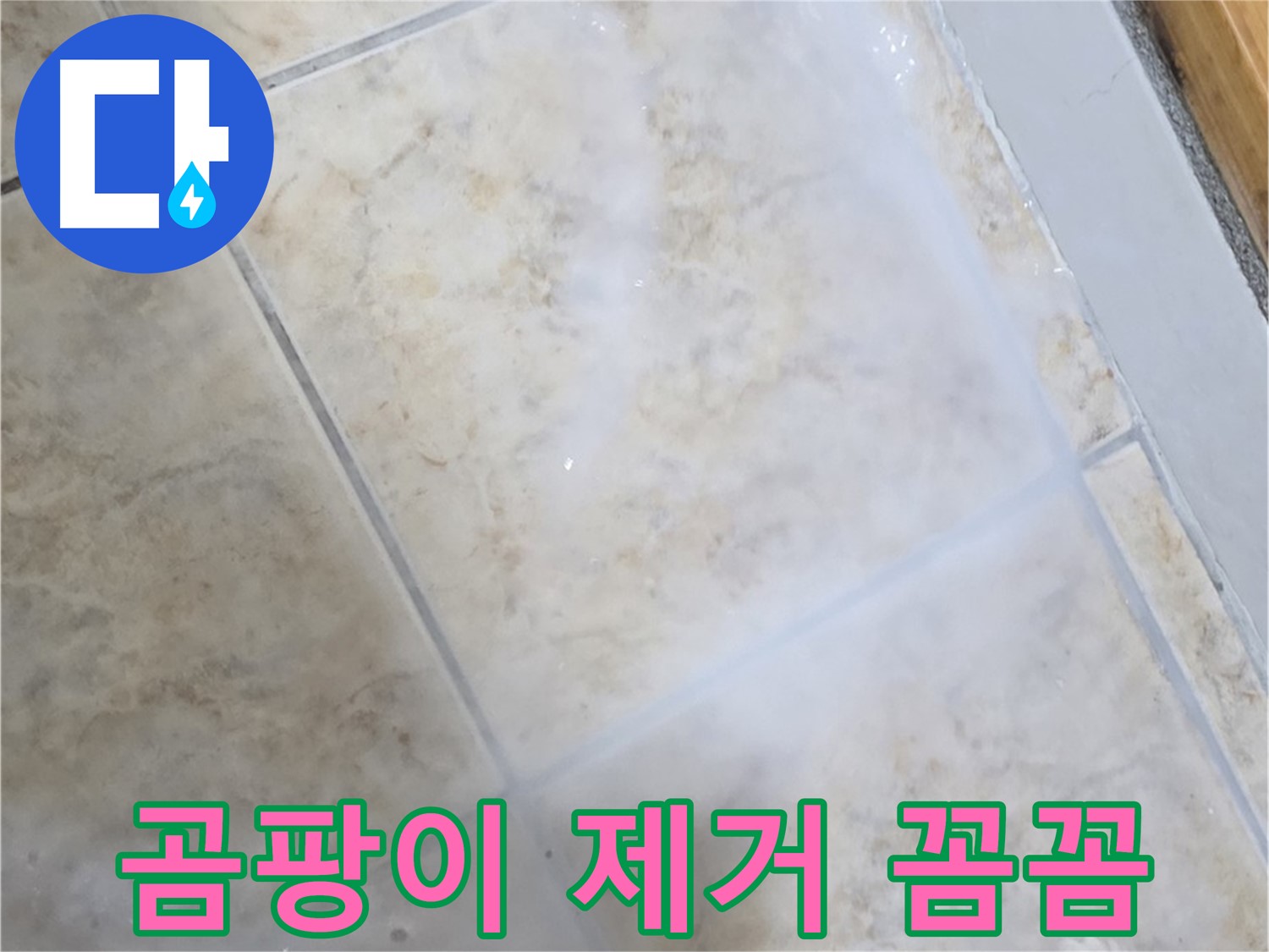 타일 틈새 곰팡이 - 제거부터 꼼꼼하게 - 누수까지 해결!