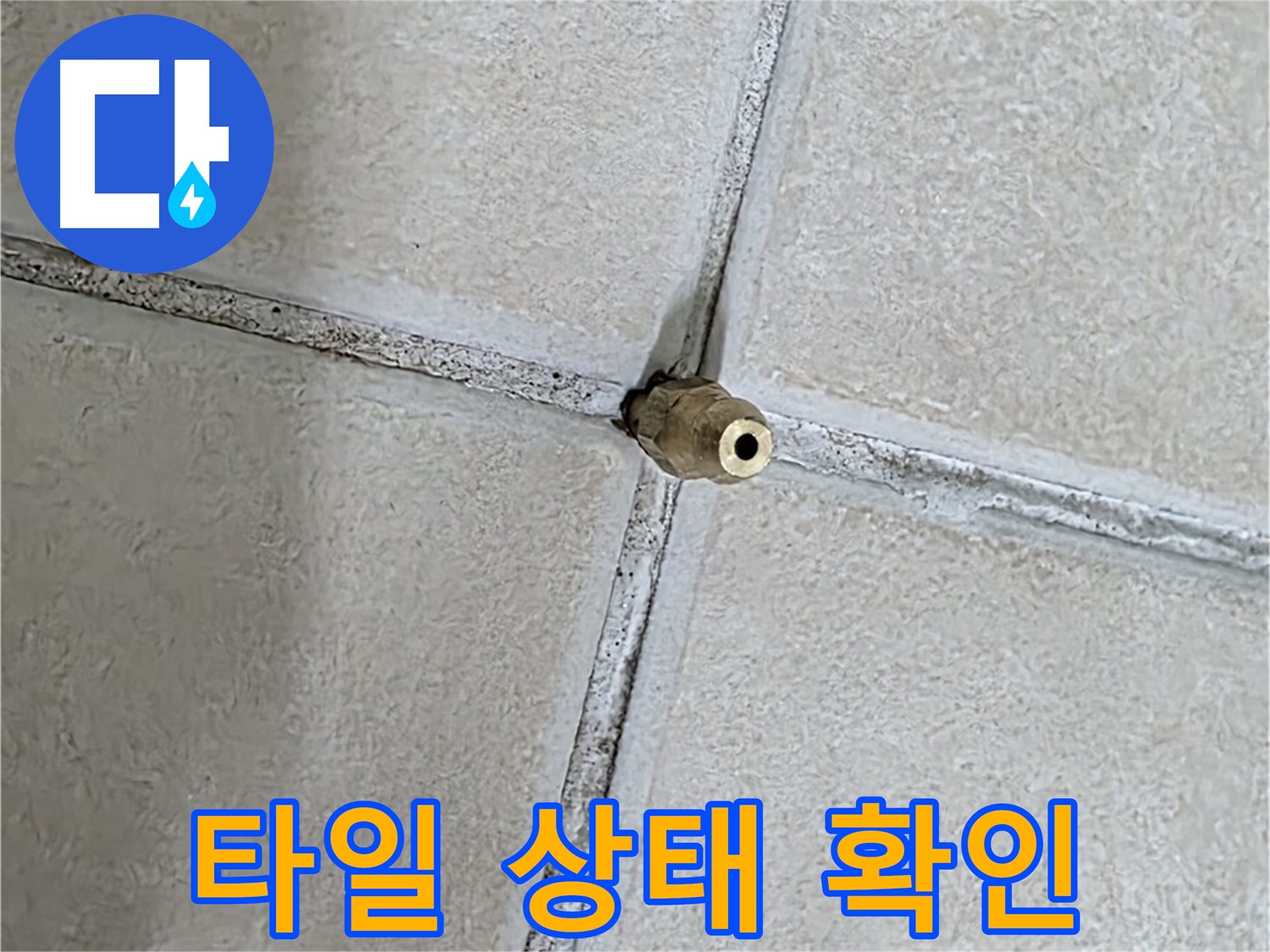 양주 백석 서광아파트 누수 - 타일의 상태를 꼼꼼히 확인하여 누수 가능성을 진단합니다.