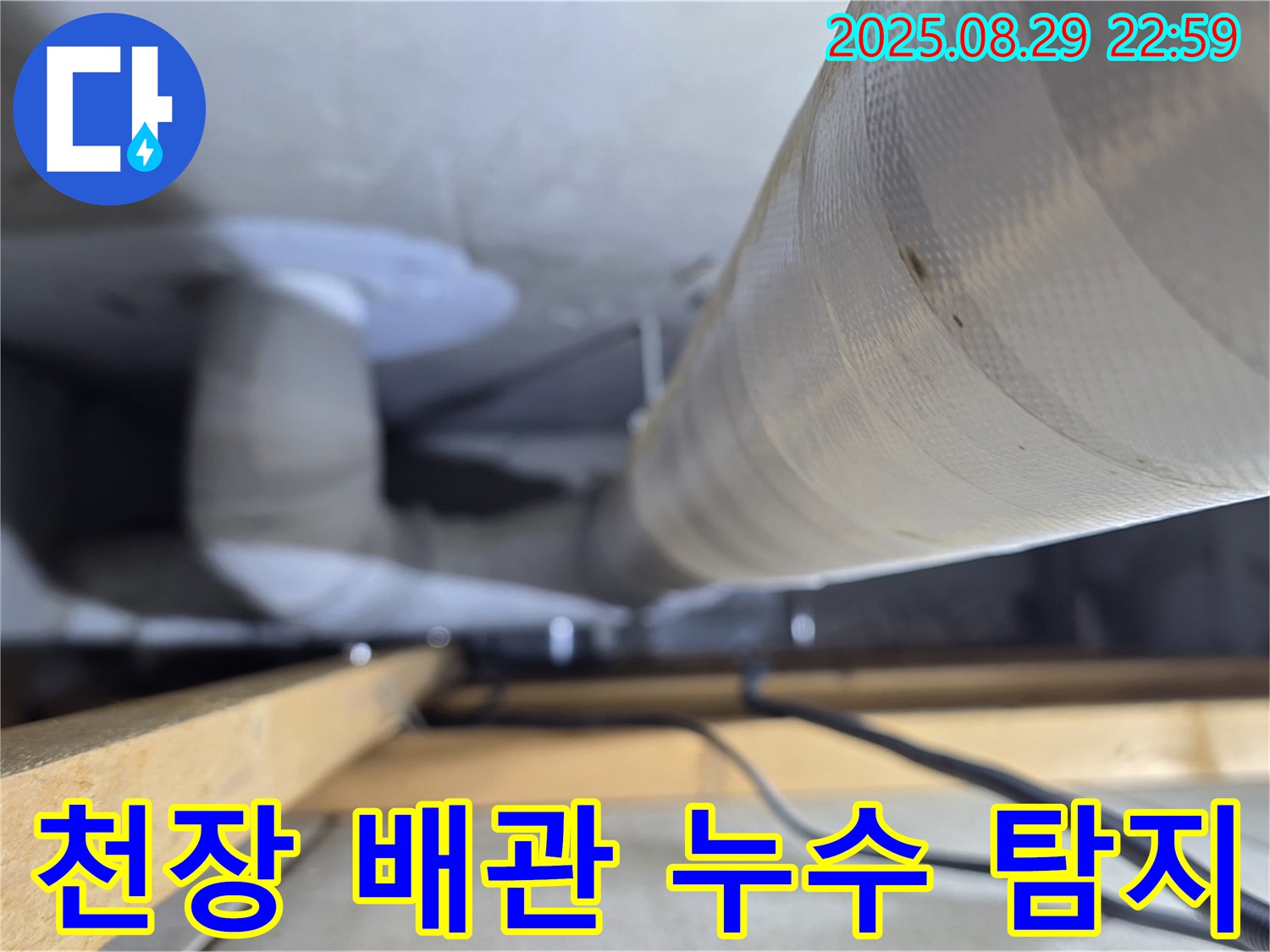 양주 백석 서광아파트 천장 배관 누수 - 누수탐지 전문 업체에서 정확하게 진단하고 해결합니다.