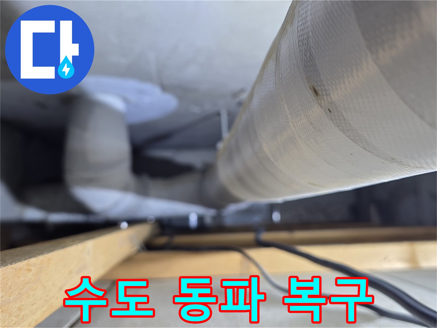 양주 서광아파트 누수 - 겨울철 수도 배관 동파, 신속하게 복구 완료