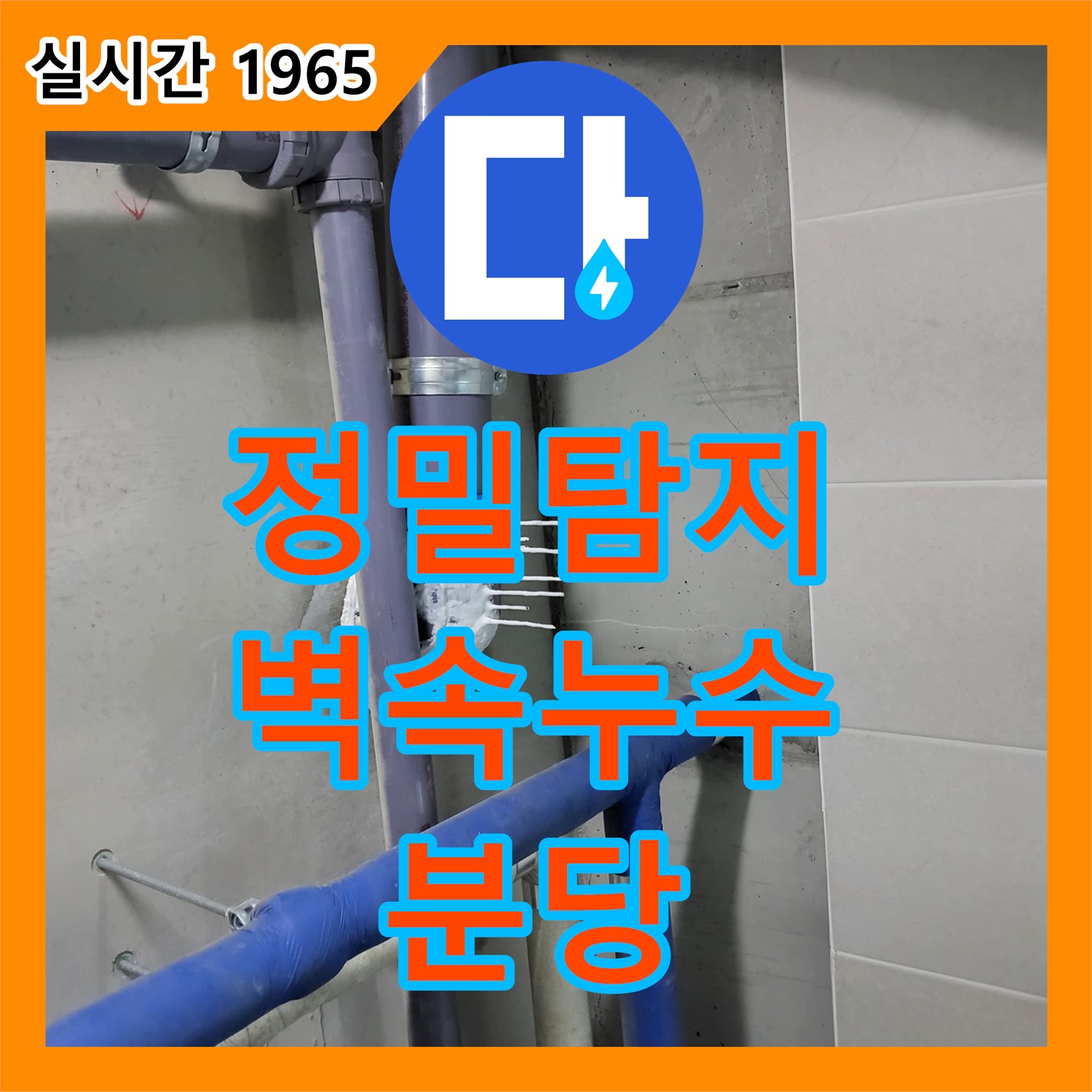 누수탐지비용, 분당 정밀 탐지! 숨겨진 벽 속 누수 정확하게 찾아 해결