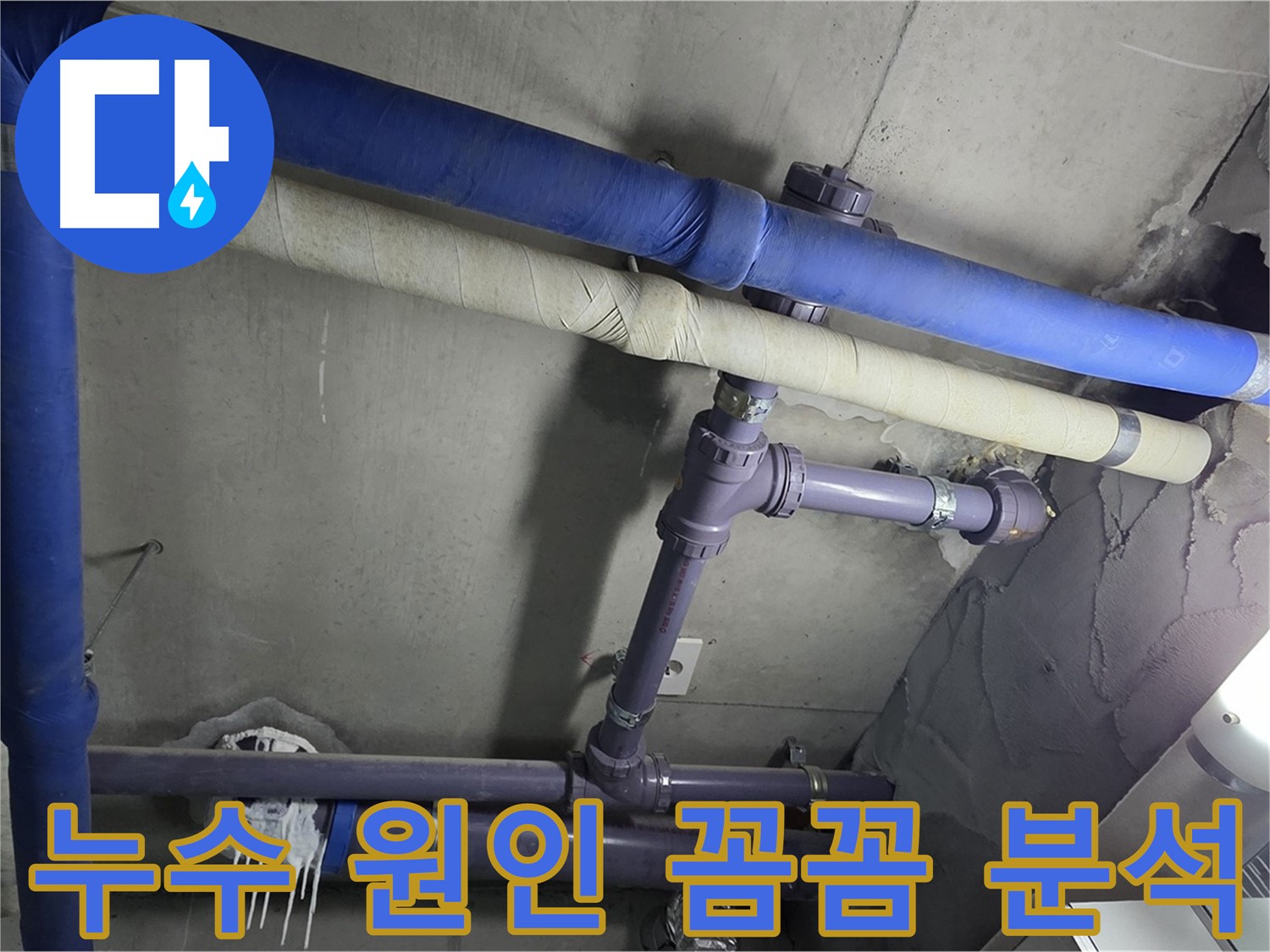 분당 운중동 산운마을 6단지 아파트 누수 원인 꼼꼼 분석 - 누수 원인을 정확하게 파악하기 위해 최신 장비를 동원하여 꼼꼼하게 점검합니다.