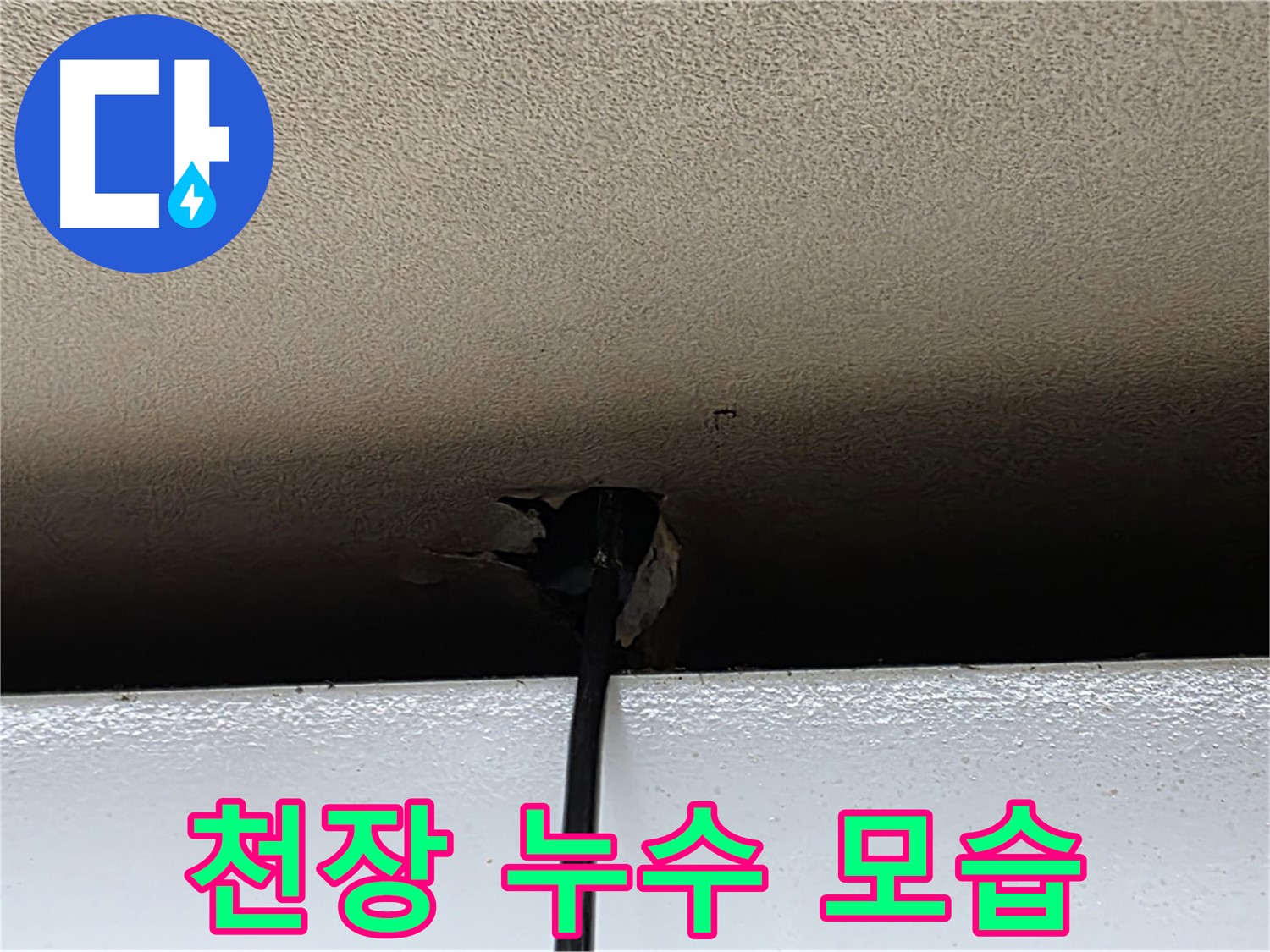 동대문구 장안동 누수 - 심각한 천장 누수 모습 확인