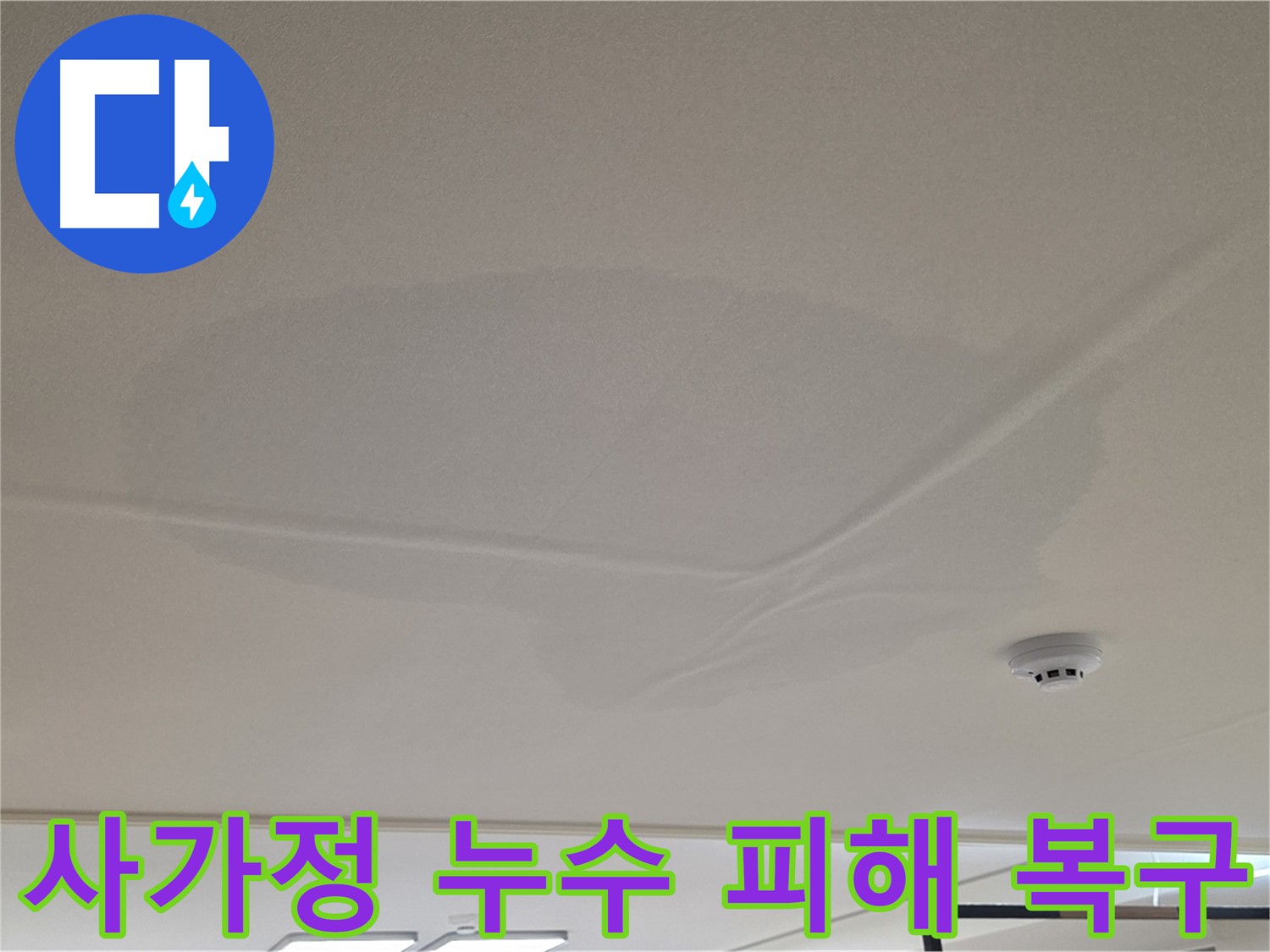 사가정 아파트 천장 누수 - 넓은 범위 물 얼룩 - 완벽 복구 및 재발 방지