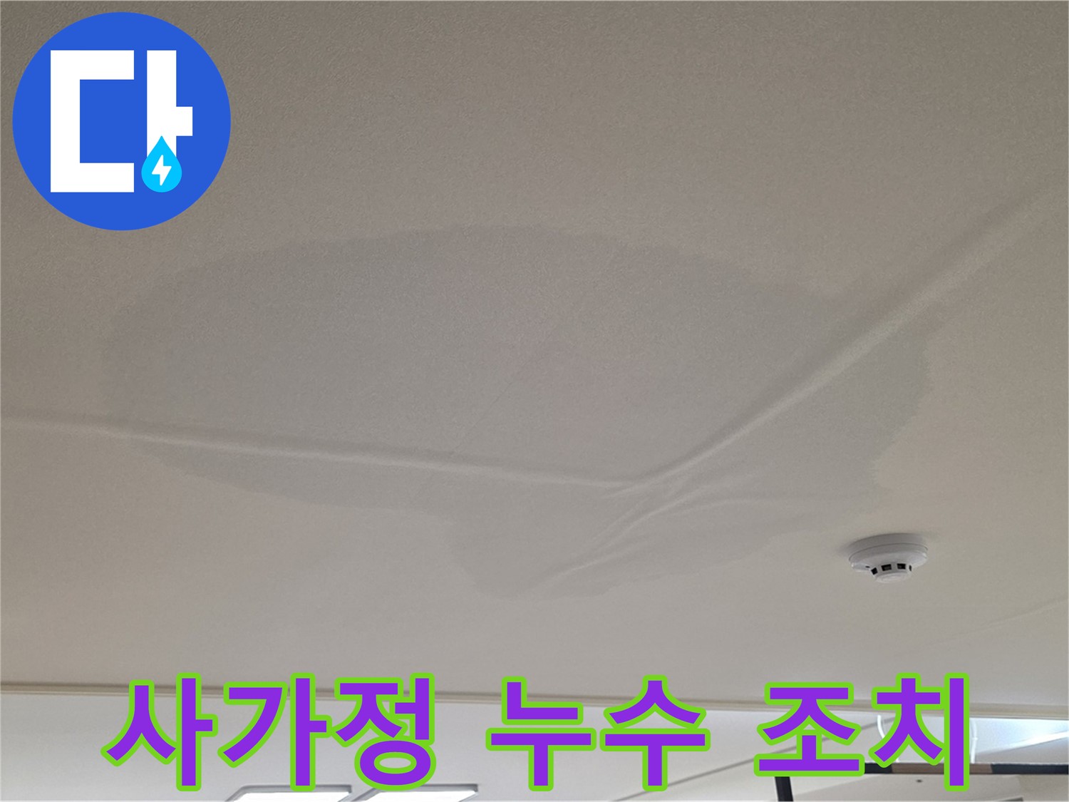 사가정 아파트 천장 누수 - 젖은 천장 - 긴급 조치 및 원인 분석