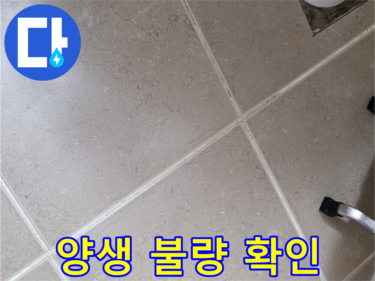 포천시 일동면 운악청계로 욕실 배수구 주변 방수 양생 불량 확인 - 충분한 양생은 방수의 기본입니다.