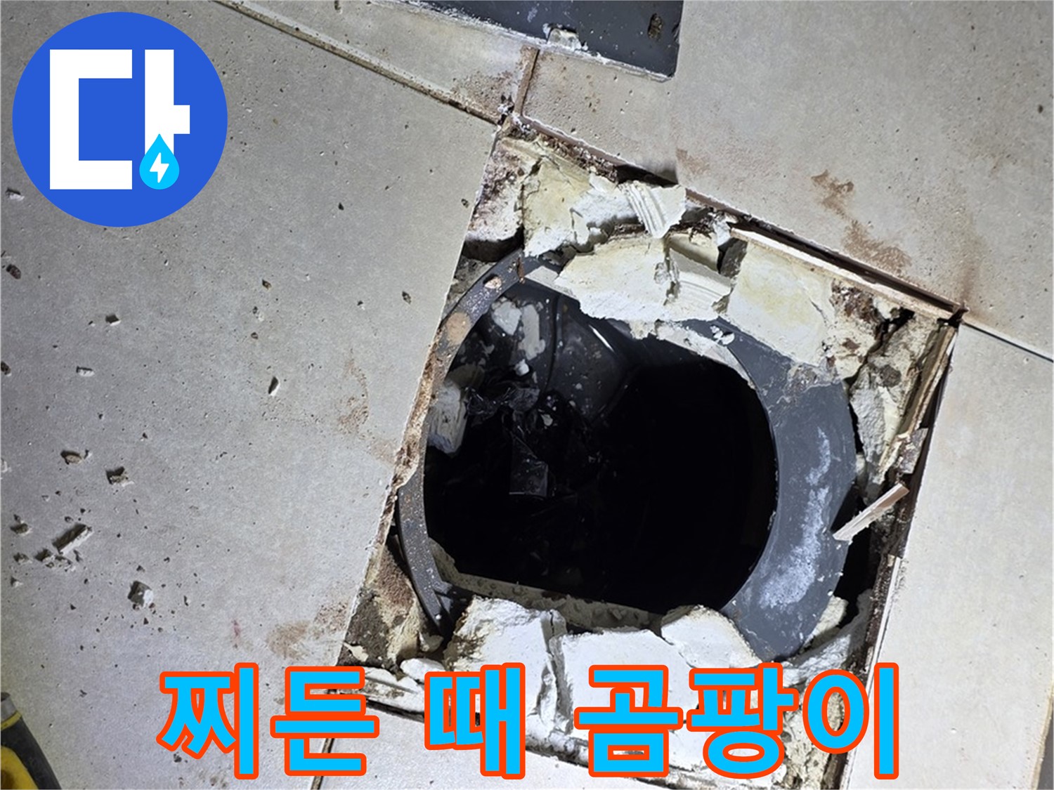양주 옥정동 욕실 누수 - 율정마을13단지 배수구 주변 찌든 때와 곰팡이의 콜라보