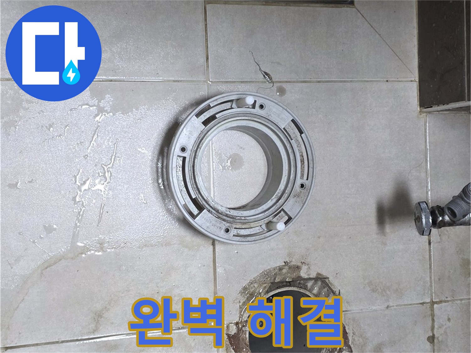 옥정동 율정마을 아파트 변기 하수구 누수 - 완벽 해결 및 고객 만족