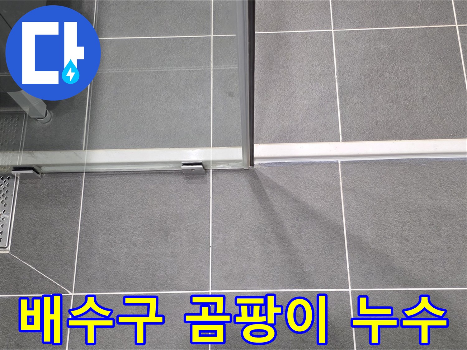 배수구 주변 곰팡이와 누수 흔적 - 건강에도 악영향