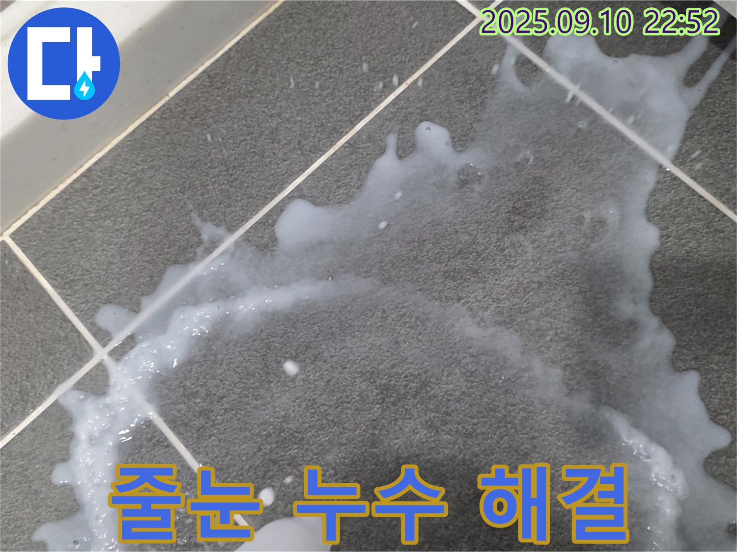 운정 동패동 아파트 누수탐지 및 타일 줄눈 공사 - 누수 문제 해결을 위한 전문적인 시공 과정을 소개합니다.