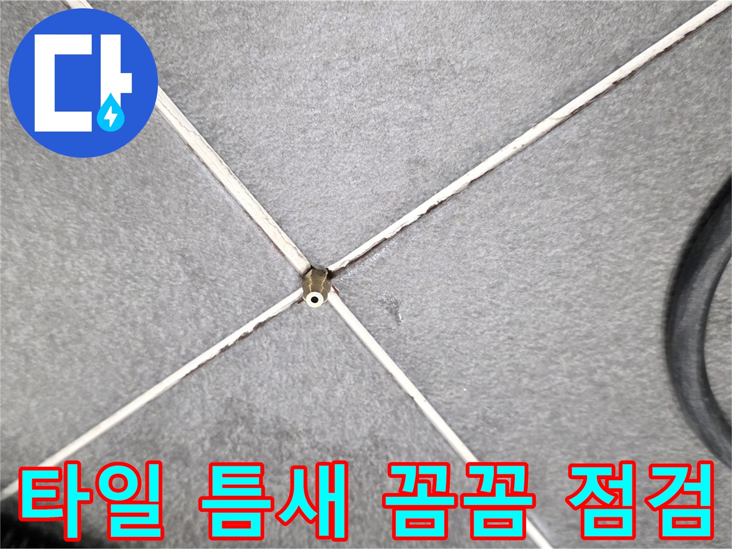 타일 틈새 꼼꼼 점검 - 누수 원인 파악