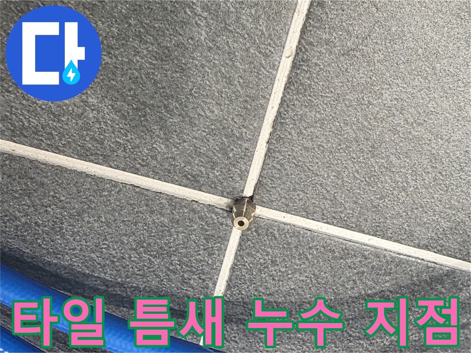 파주시 동패동 운정어반프라임 아파트 누수 - 타일 틈새의 누수 지점을 정확히 찾아냈습니다.