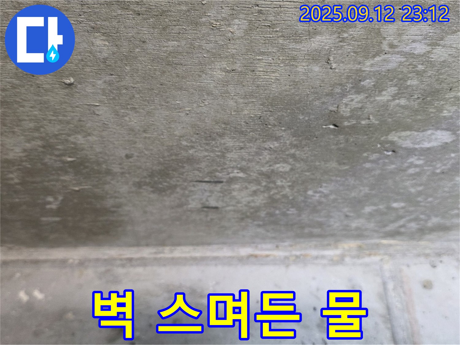 중계동 현대5차 211동 벽에 스며든 물 - 곰팡이 번식의 최적 조건