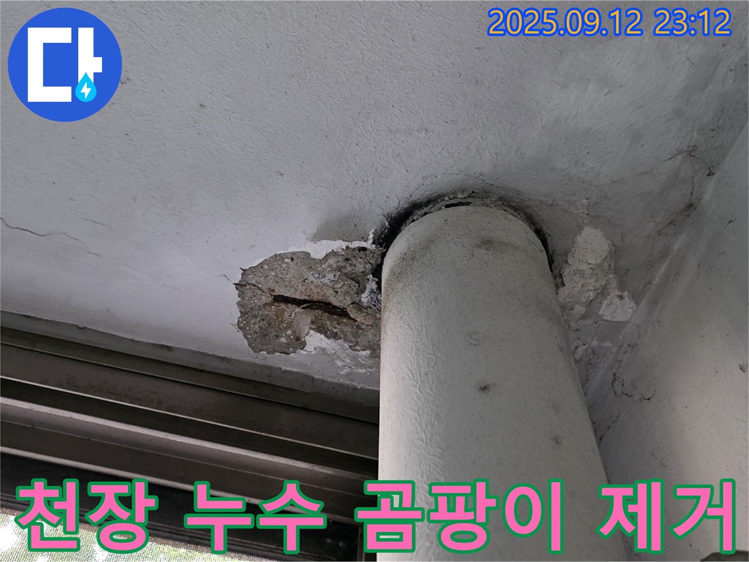 중계동 현대5차 아파트 천장 누수 - 곰팡이 발생 및 누수 원인 제거