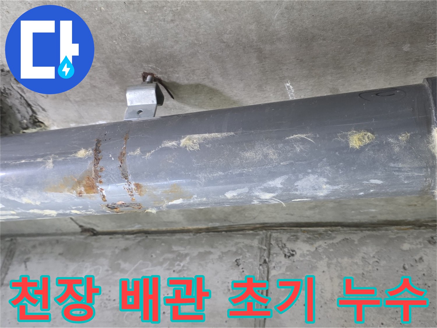 아파트 천장 배관 초기 누수 - 누수탐지 전문가가 천장 배관 누수를 초기 단계에서 발견하고 진단합니다.