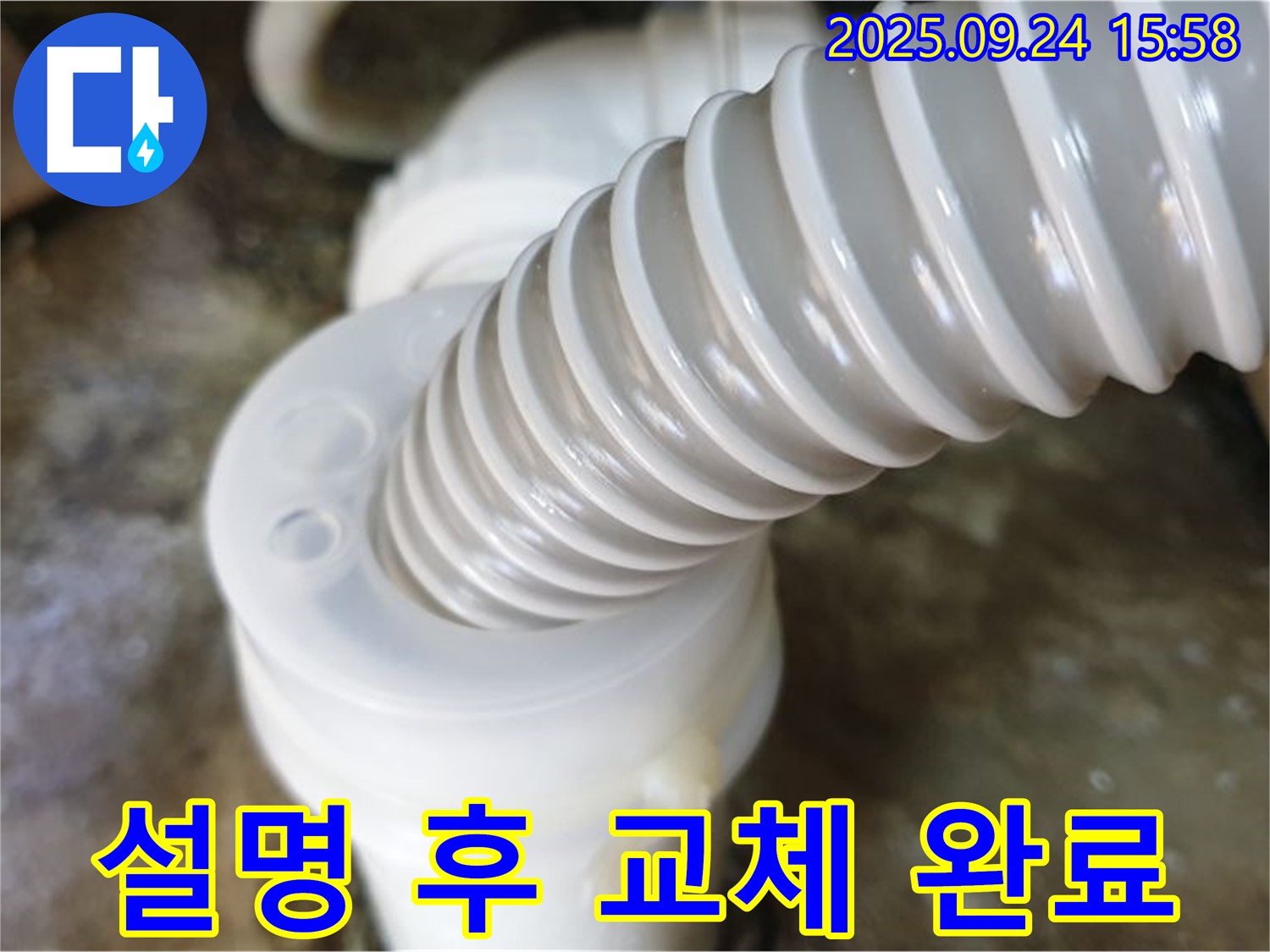 노원구 월계동 싱크대 누수 - 친절하게 설명해 드리고, 새 배수구로 교체하여 누수 문제를 해결했습니다.
