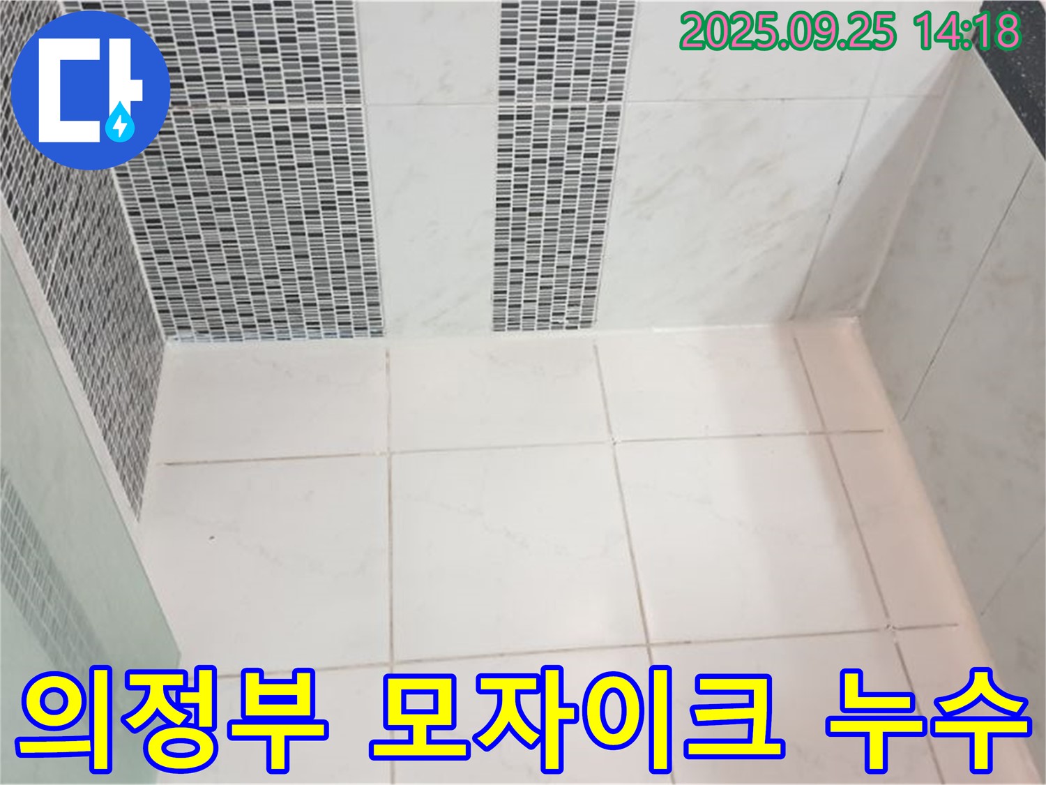 의정부시 의정부1동 모자이크 타일 틈새 누수 - 촘촘한 모자이크 타일 틈새의 누수를 꼼꼼하게 차단합니다.