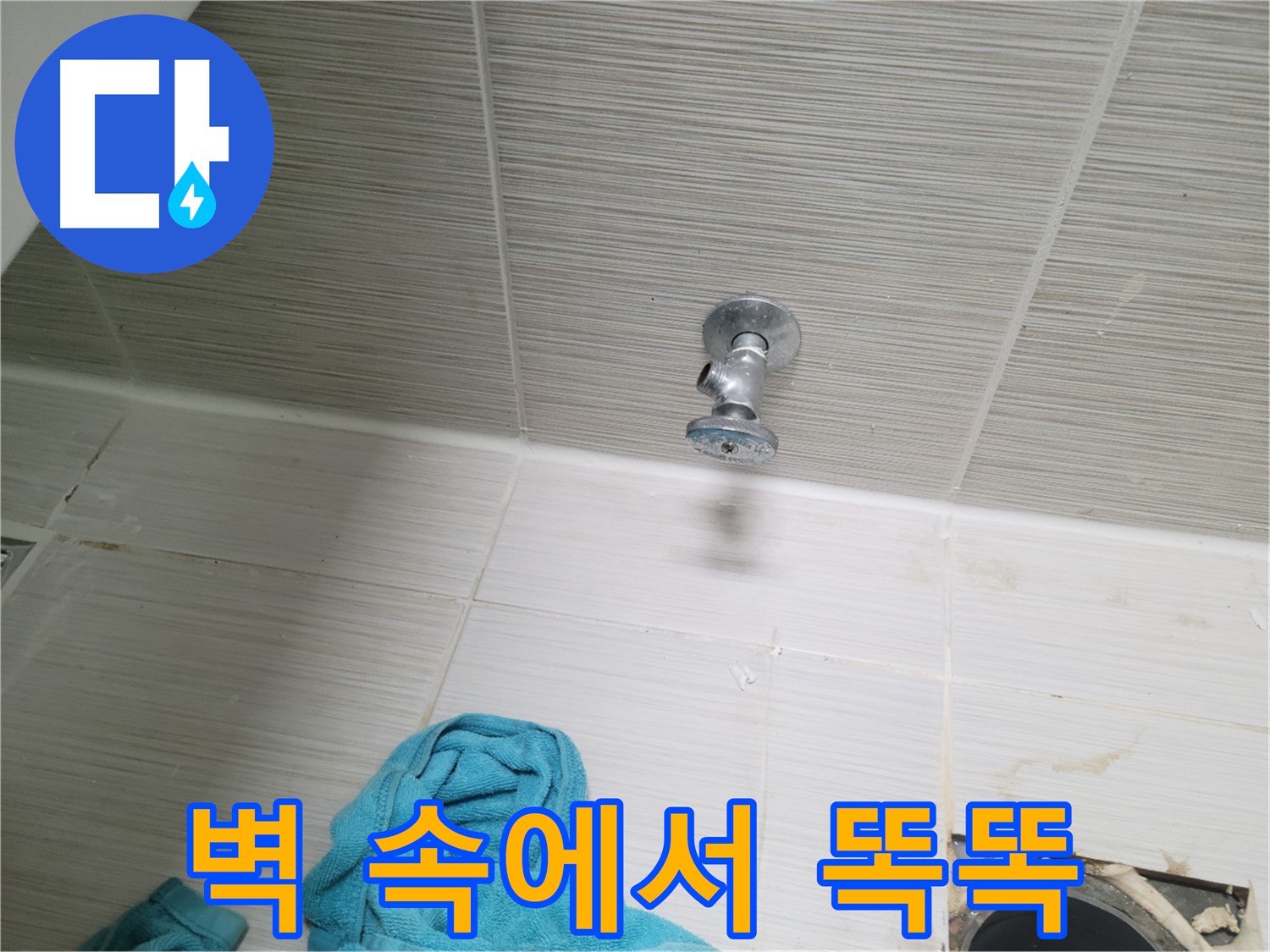 동두천 강변로 누수 - 샤워기 앵글밸브, 벽 속에서 똑똑?!