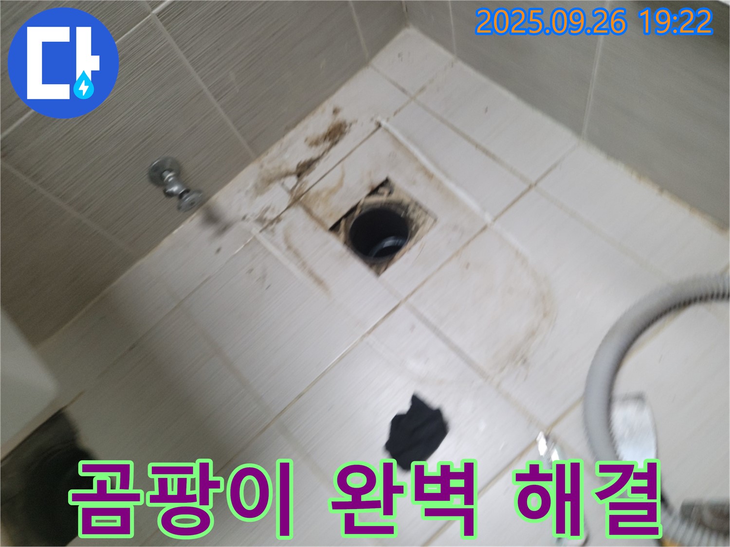 동두천 욕실 누수 - 배수구 주변 곰팡이와 누수 의심, 꼼꼼한 진단 및 완벽 해결