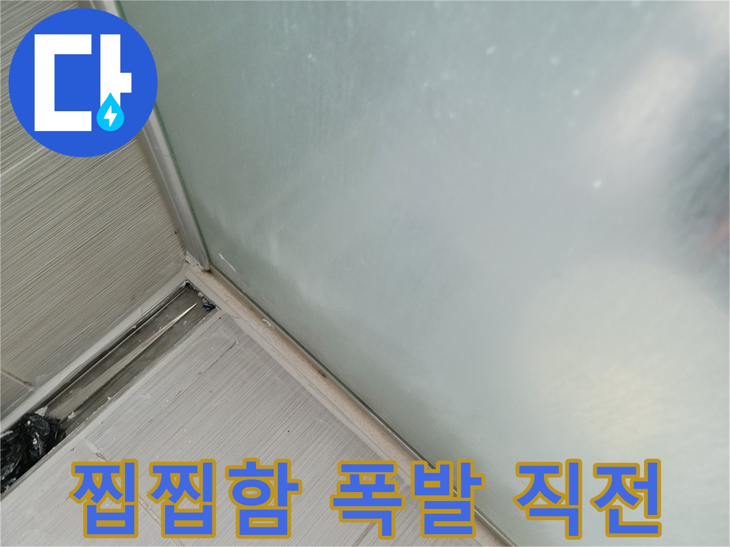 샤워부스 누수 - 곰팡이 - 찝찝함 폭발 직전