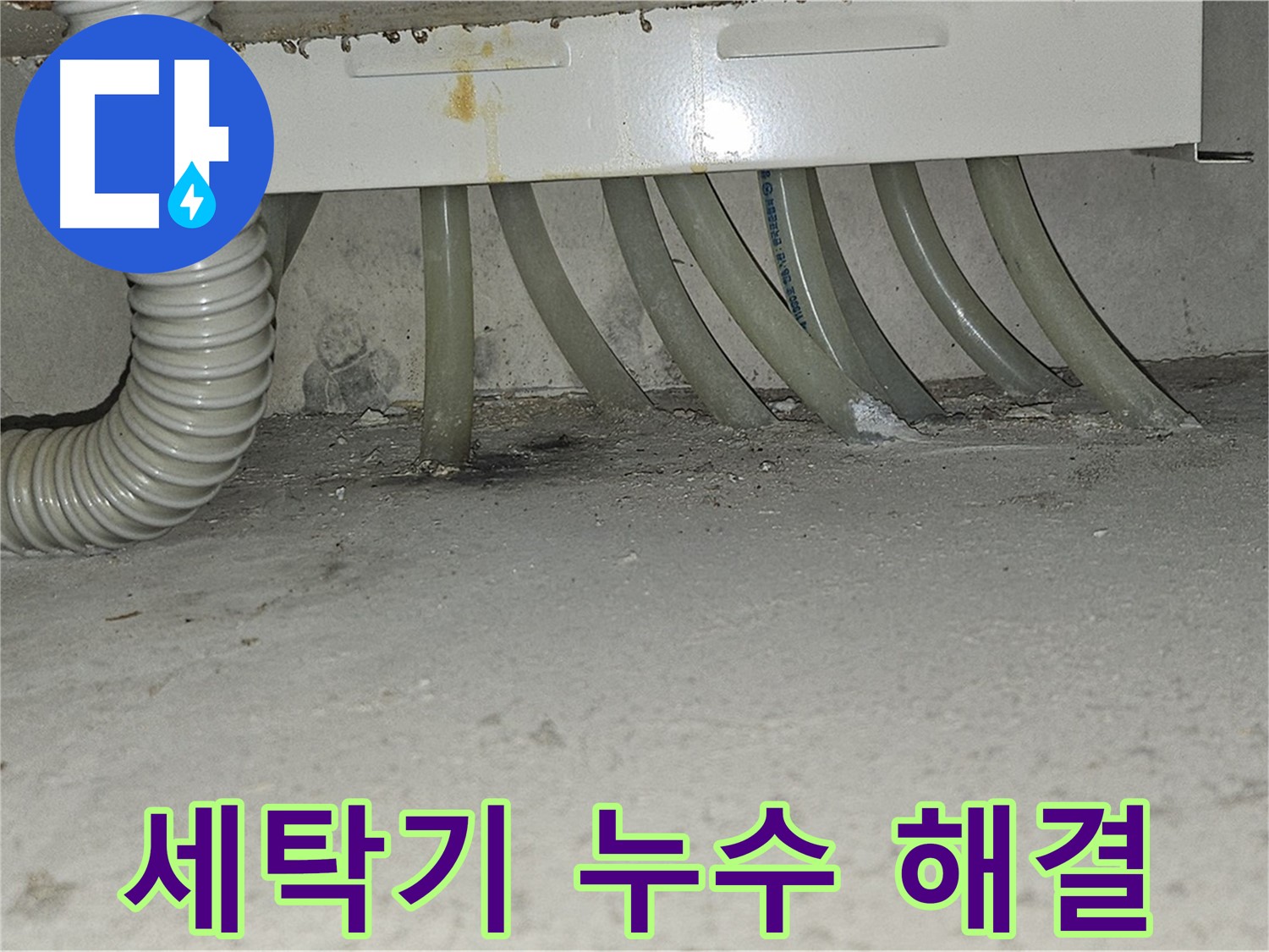 현대시티 세탁기 누수 문제 - 누수 전문가의 정확한 진단과 신속한 해결로 걱정 끝!