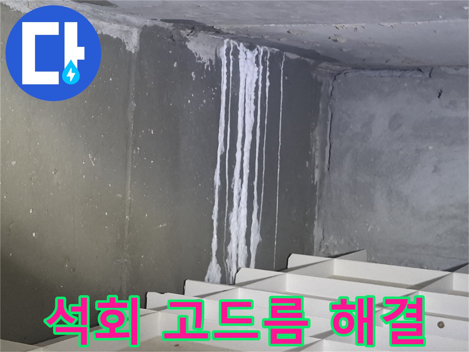 봇들마을2단지 아파트 - 석회 누수, 천장 고드름 문제 해결 과정